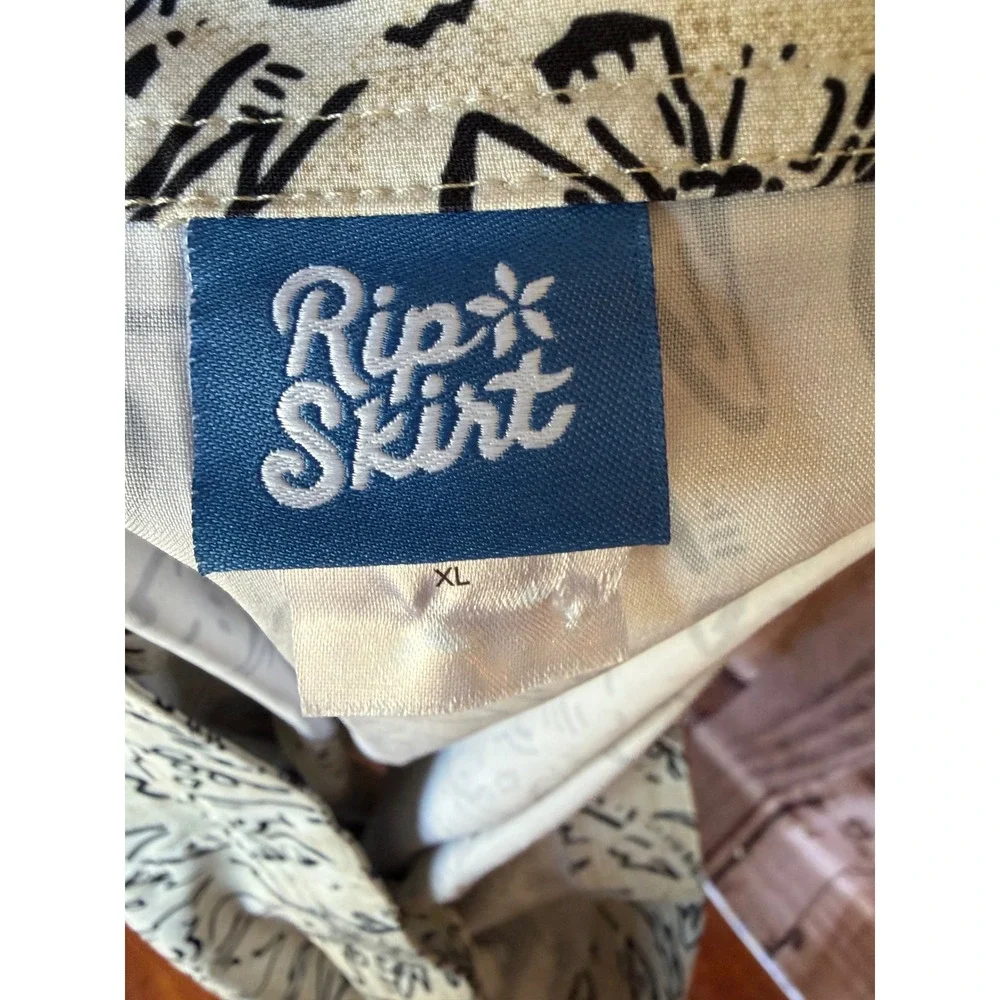 Rip Skirt Wrap Skort Floral Coastal Vacation Travel Adjustable Versatile Size XL - Picture 3 of 4